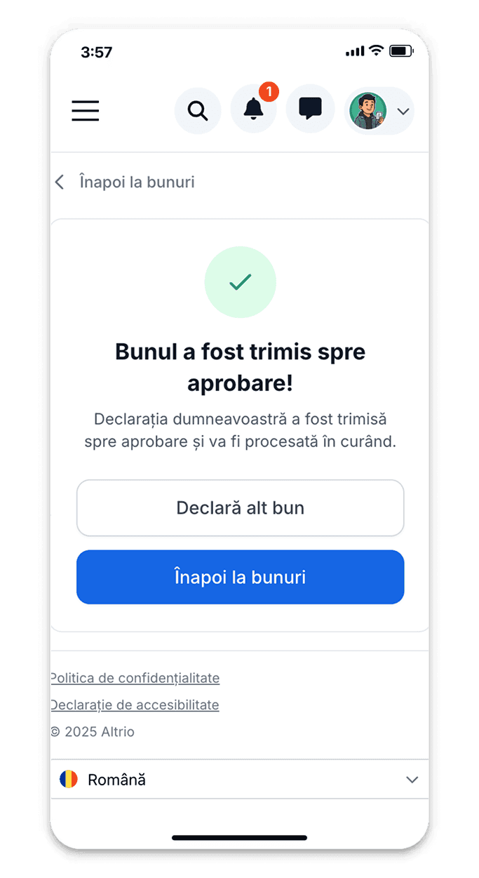 Public access to declarations