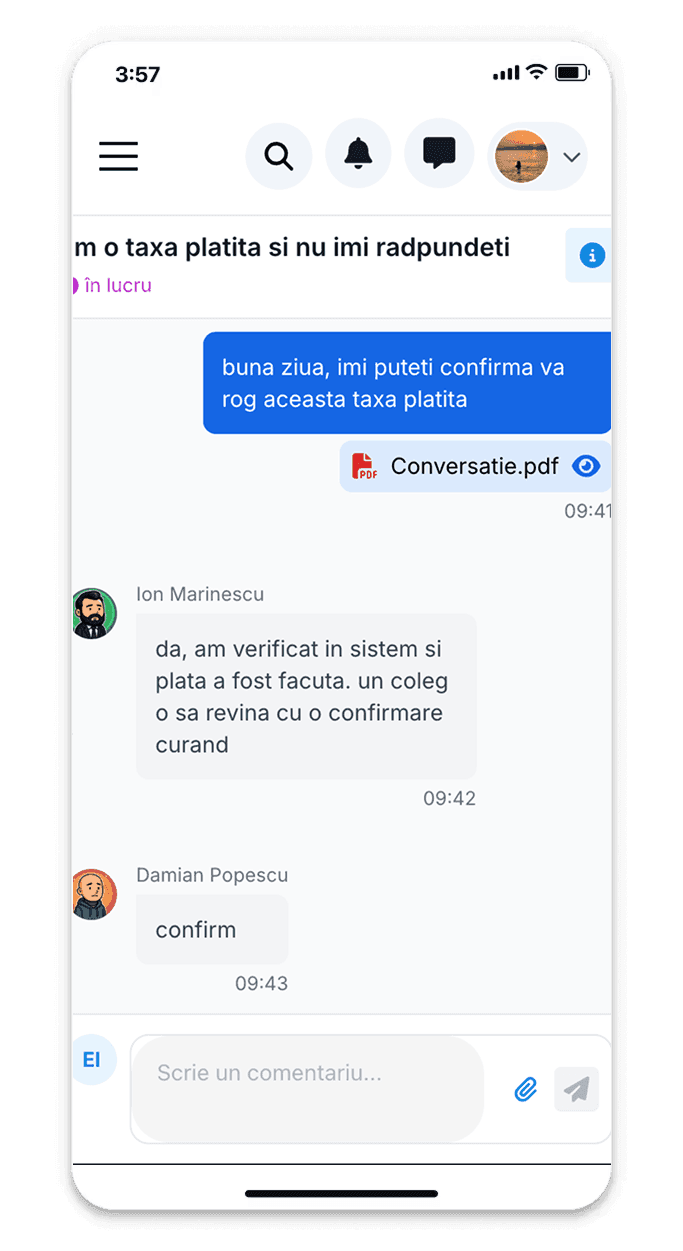 Corporate chat support