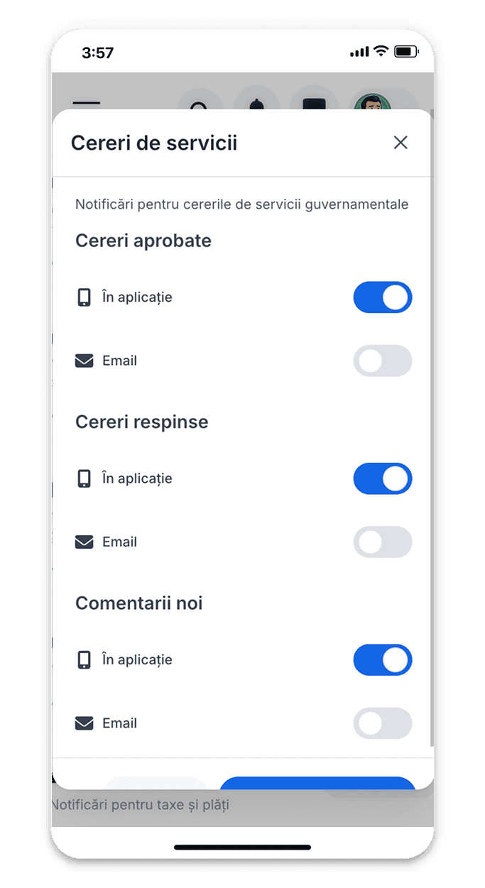 Notification features